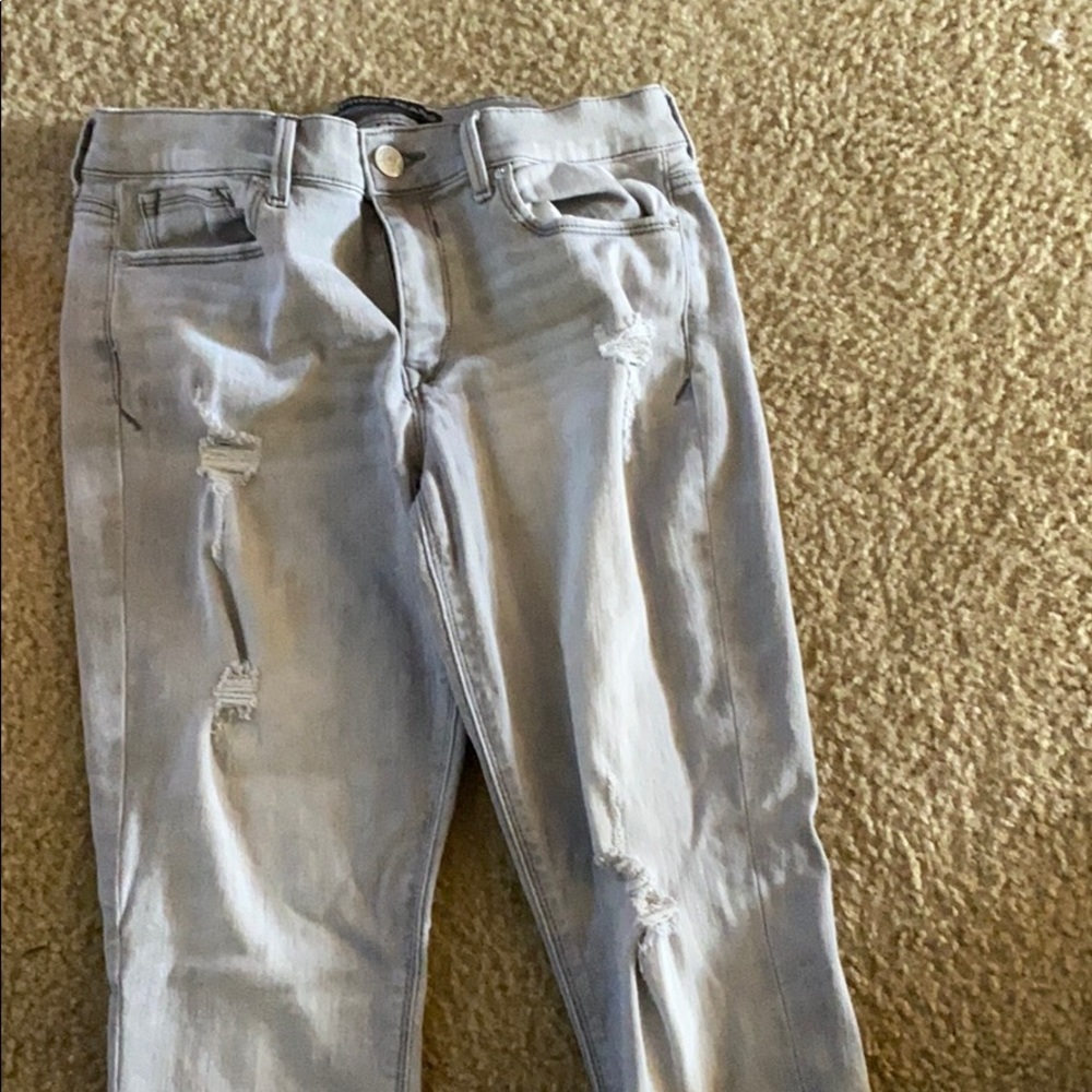 Distressed jeans
